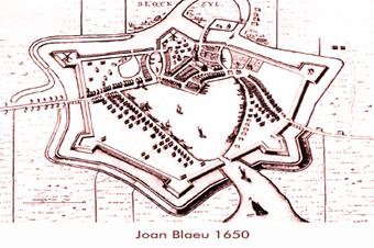 Plattegrond Blokzijl uit 1650