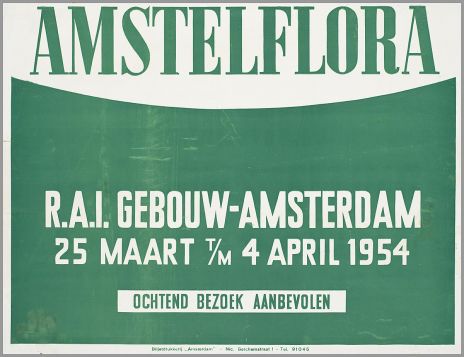 Affiche bloemententoonstelling de Rai Amsterdam