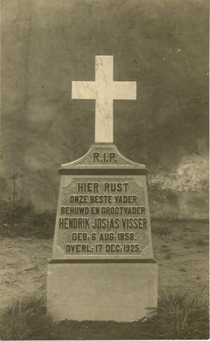 Grafsteen Hendrik Josias Visser