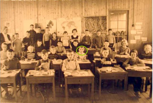 Bep Hazewindus op de Van Riebeekcschool 1954-1955