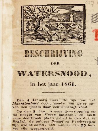 Watersnoodramp 1861 polder te Brakel