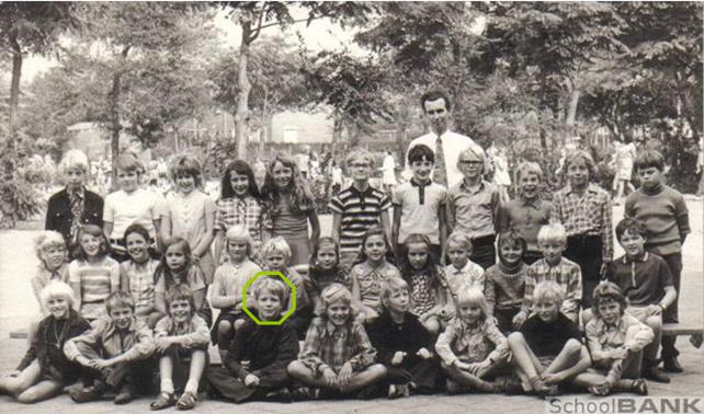 Frank Jan Rene Charles Bijl van Duijvenbode Julianaschool Hillegom, klas 4+5, 1972-1973