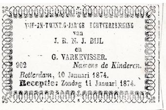 25 jarig huwelijk Jan Ruth Nicolaas Josephus Bijl en Guurtje Varkevisser