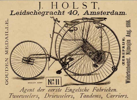 Fietsreclame 1886