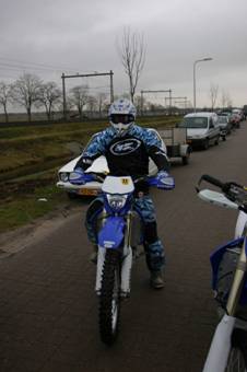 Luuk Bijl op de motor